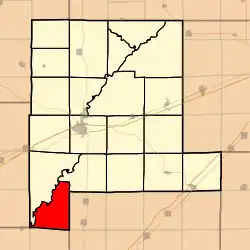 Location in Fayette County