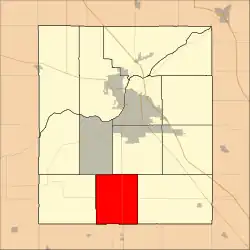 Location in Tippecanoe County