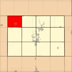 Location in Dickinson County