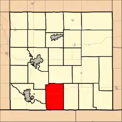 Location in Cowley County