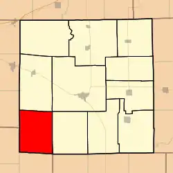 Location in Jasper County