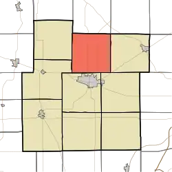 Location in Whitley County