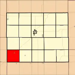 Location in Ellsworth County