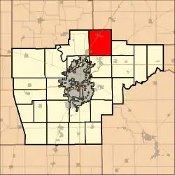 Location in Sangamon County