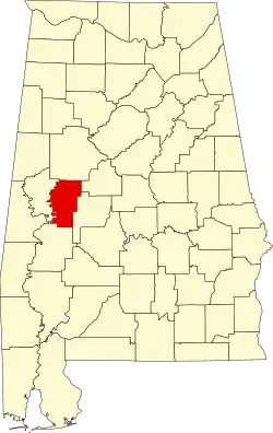 Hale County map