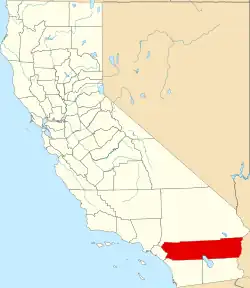 Location in the state of California