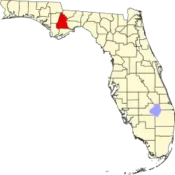 A state map highlighting Liberty County in the northwestern part of the state. It is large in size.