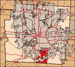 Location of Hamilton Township in Franklin County