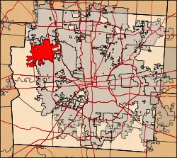 Location of Hilliard within Franklin County