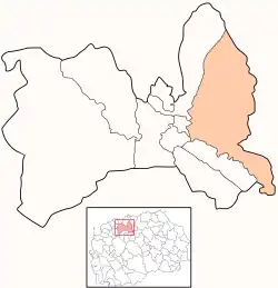 Location of Municipality of Gazi Baba