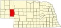 Map of Nebraska highlighting Garden County