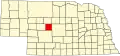 Map of Nebraska highlighting Logan County
