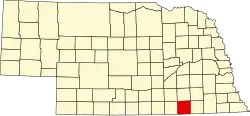 Location within the U.S. state of Nebraska