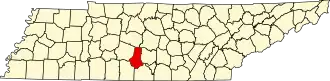State map highlighting Marshall County