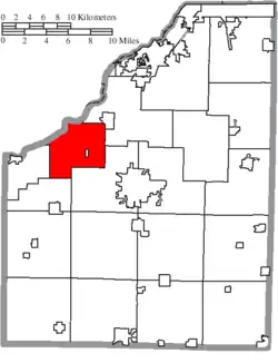 Location of Washington Township in Wood County