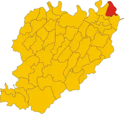 Castelvetro within the Province of Piacenza