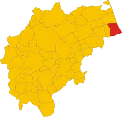 Civitanova within the Province of Macerata