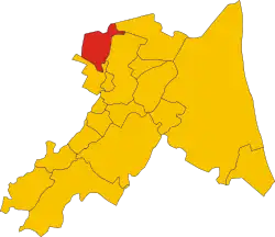 Conselice within the Province of Ravenna