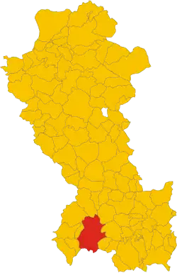 Lauria within the Province of Potenza