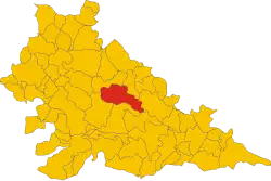 Location in the province of Mantua