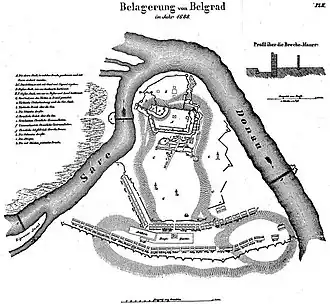 Map of the siege