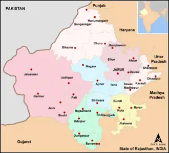 Bagri is the First language of Sri Ganganagar district, Hanumangarh district, Churu district, Bikaner district and a major language in north-western part of Jhunjhunu district in Rajasthan.