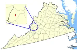 State map highlighting Covington