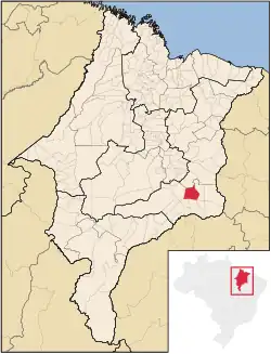 Location in Maranhão state