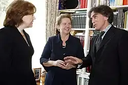Kothbauer with Rita Kieber-Beck and Emil Brix in 2006