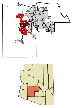 Location in Maricopa County, Arizona