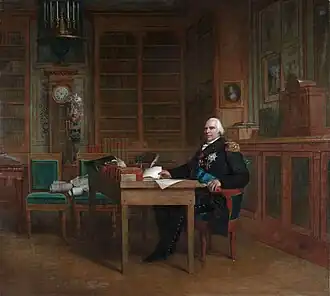 Louis XVIII in his Study, 1823