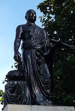Statue of Ilango Adigal at Marina Beach, Chennai.