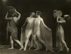 Marion Morgan dancers (between 1914 and 1927) (Marion Morgan, Josephine H. McLean, Dulce Bramley Moore, Taisy Darling)
