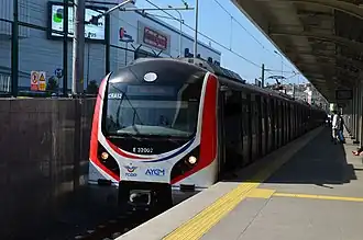 Marmaray commuter rail at Ayrılıkçeşmesi station