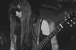 Rundle performing with Marriages in 2013