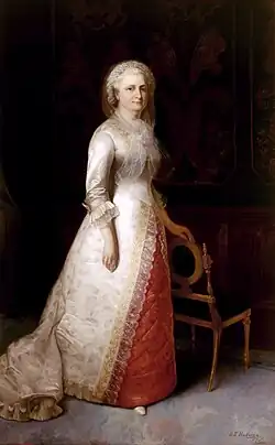 Portrait of Martha Washington by Eliphalet Frazer Andrews, 1878