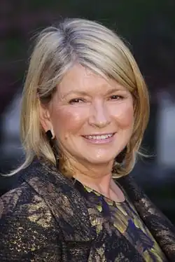 Martha Stewart, businesswoman, author, television personality