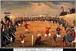 Martyrdom of Augustin Schoeffler at Sơn Tây.