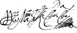 Matei Ghica's signature
