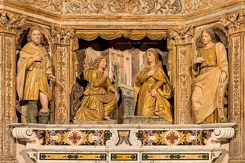 Sculptural group of the Annunziation