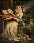 A girl at a harpsichord (Mather Brown)