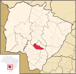 Location in Mato Grosso do Sul state