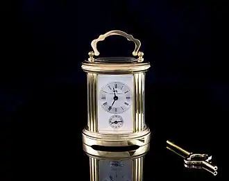 Matthew Norman carriage clock with winding key