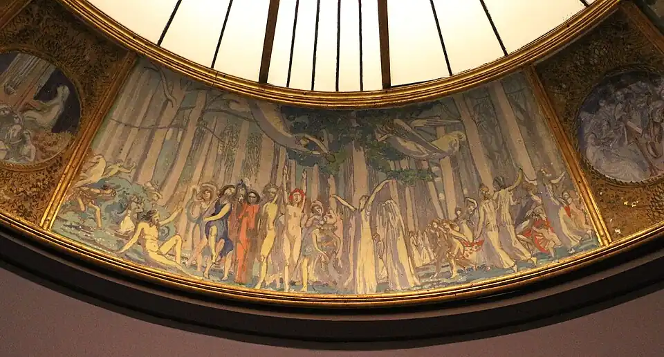 Portion of the mural for the cupola of the Théâtre des Champs-Élysées, Paris (1908-11)