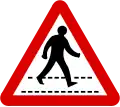 Pedestrian crossing ahead
