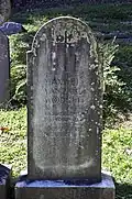 Memorial stone of Maxwell Van Zandt Woodhull, soldier