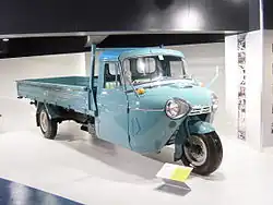Mazda T2000 truck 1957–1974, length 6.08&nbsp;m, width 1.84&nbsp;m, max speed 100&nbsp;km/h