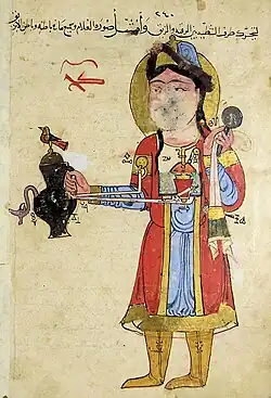 Turkic figure. Amid, modern-day Diyarbakır, Turkey, 1206 (Ms. Ahmet III 3472).[3]