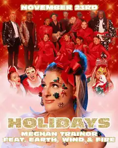 Promotional poster for Meghan Trainor's song "Holidays"
