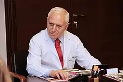 Mehmet Haberal, CHP Zonguldak MP, surgeon and founder of Başkent University.[70]